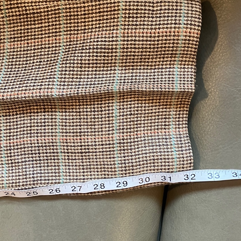 Polo Ralph Lauren linen silk houndstooth straight leg trousers - Picture 8 of 10